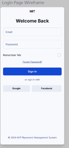 Login Wireframe